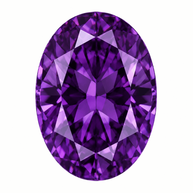 ZIRCÓN OVAL AMATISTA