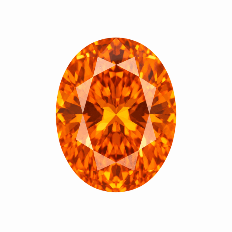 ZIRCÓN OVAL NARANJA