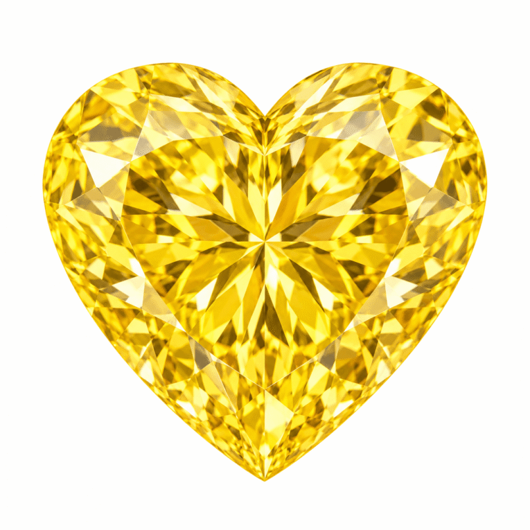 ZIRCÓN CORAZÓN AMARILLO
