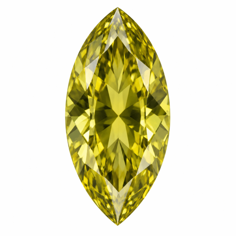 ZIRCÓN MARQUISE AMARILLO / OLIVA