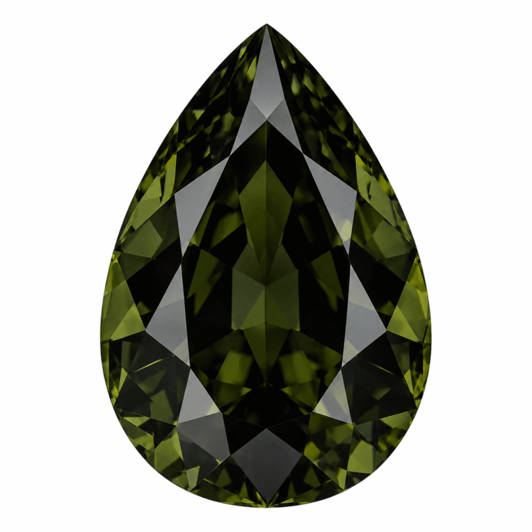 ZIRCÓN GOTA NEGRO / OLIVA